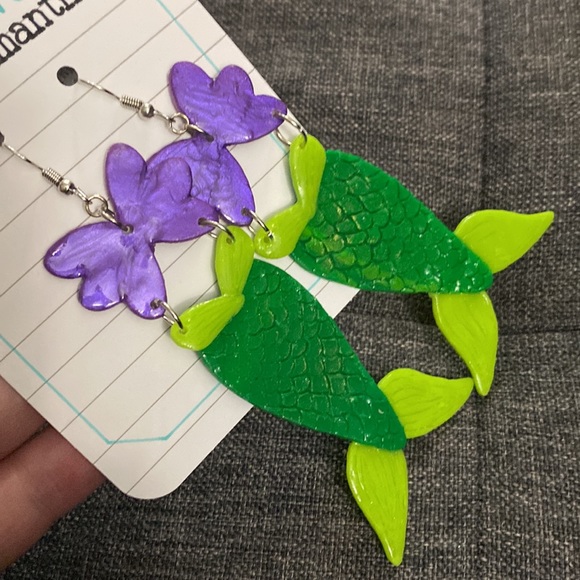 Clay Earrings -ARIEL - Picture 4 of 6